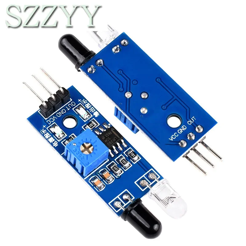 Picture 3: Smart Electronics New for Arduino Diy Smart Car Robot Reflective Photoelectric 3pin IR Infrared Obstacle Avoidance Sensor Module