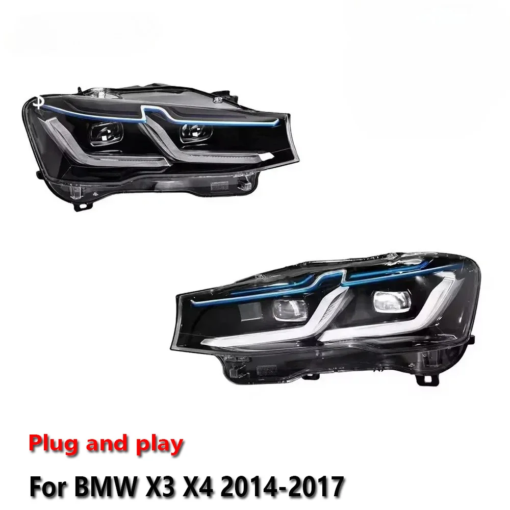 

Car LED Headlight Light Assemblies For BMW X3 X4 F26 F25 2014-2017 Auto Fog DRL Brake Turn Signal Lamp Plug and Play