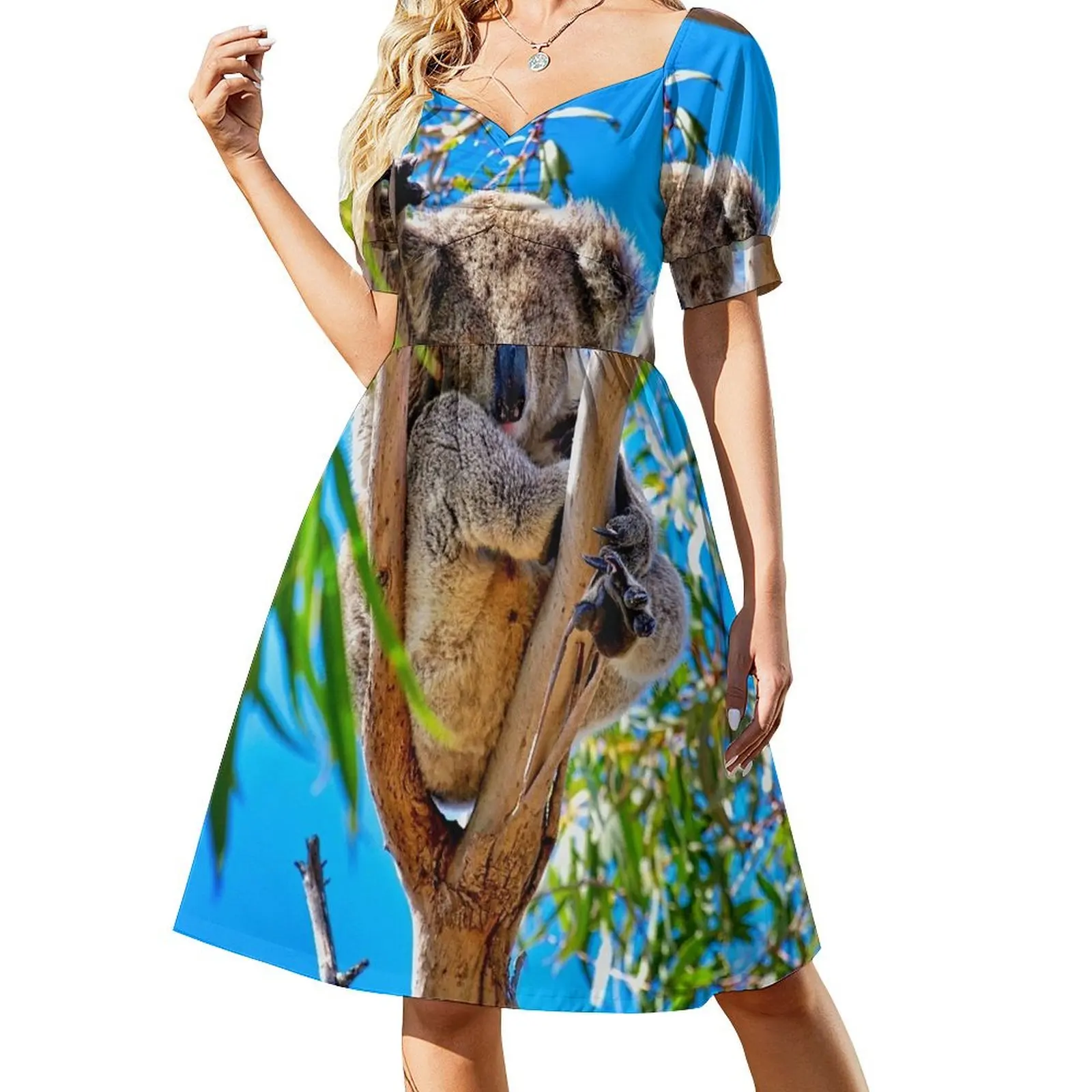 

Lovely Australian Koala Bear Short Sleeved Dress luxury evening dresses for women 2025 dress summer 2025 women Dress