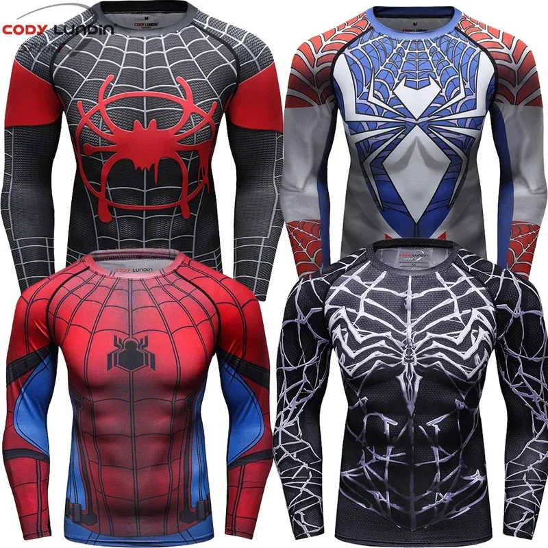 

MMA Boxing Rashguard Jiu Jitsu T-shirts MMA Rash Guard BJJ Kickboxing Sportswear T-shirts Men Muay Thai Fighting Gym Tops