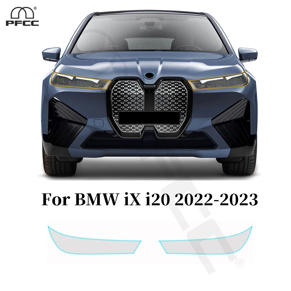 

For BMW iX i20 2022-2023 Headlight Rearview Door Side Skirt Anti-scratch Cover TPU Paint Protection Film Pre-cut PPF Clear Bra