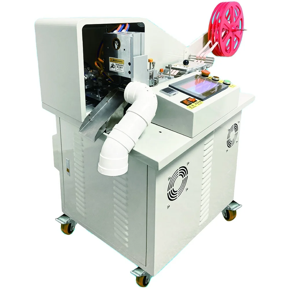 Automatic Ultrasonic Folding Cutting Machine New Computer-Assisted Tape Loop Making Equipment For Manufacturing Plant Use Motor