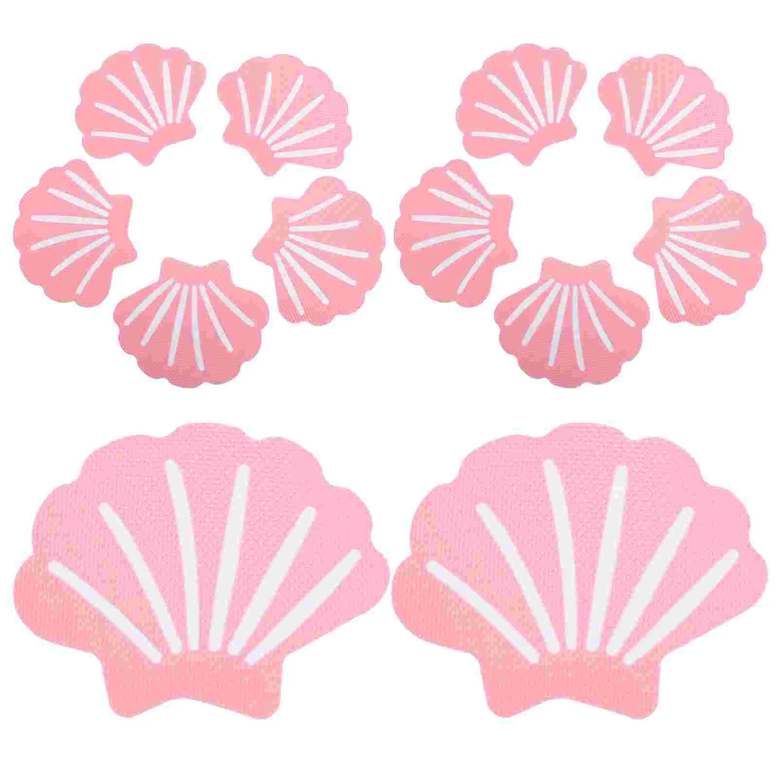 12pcs Shell Shape Bathtub Non Slip Stickers Anti Slip Shower Stickers for Safe and Secure Bathing Experience