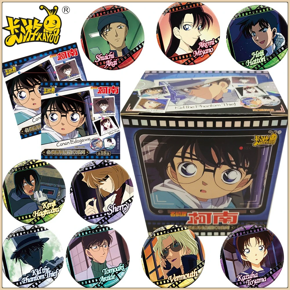 

New Kayou Fans Collection Popular Anime Detective Conan Characters Badge Cartoon Peripheral Collection Brooches Boys Girls Gifts