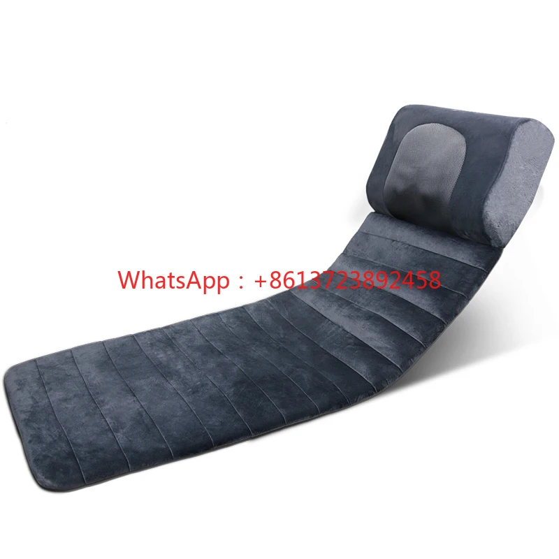 Electric Heat Vibration Full Body Massager Mat With 12 Massage Head Remote Control Foldable Massage Mattress