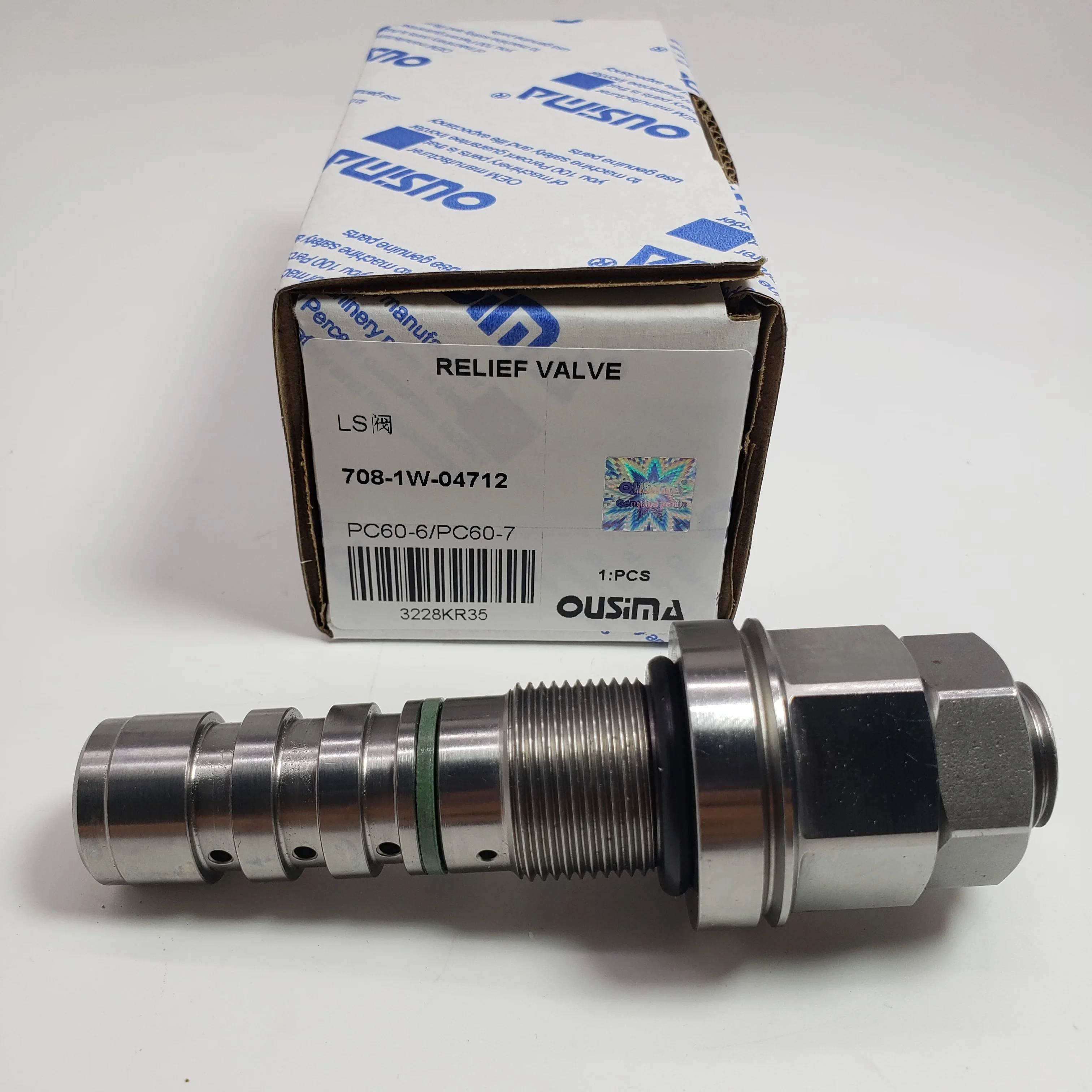 Excavator PC60-7 PC60-7-B  Relief Valve 708-1W-04712 7081W04712