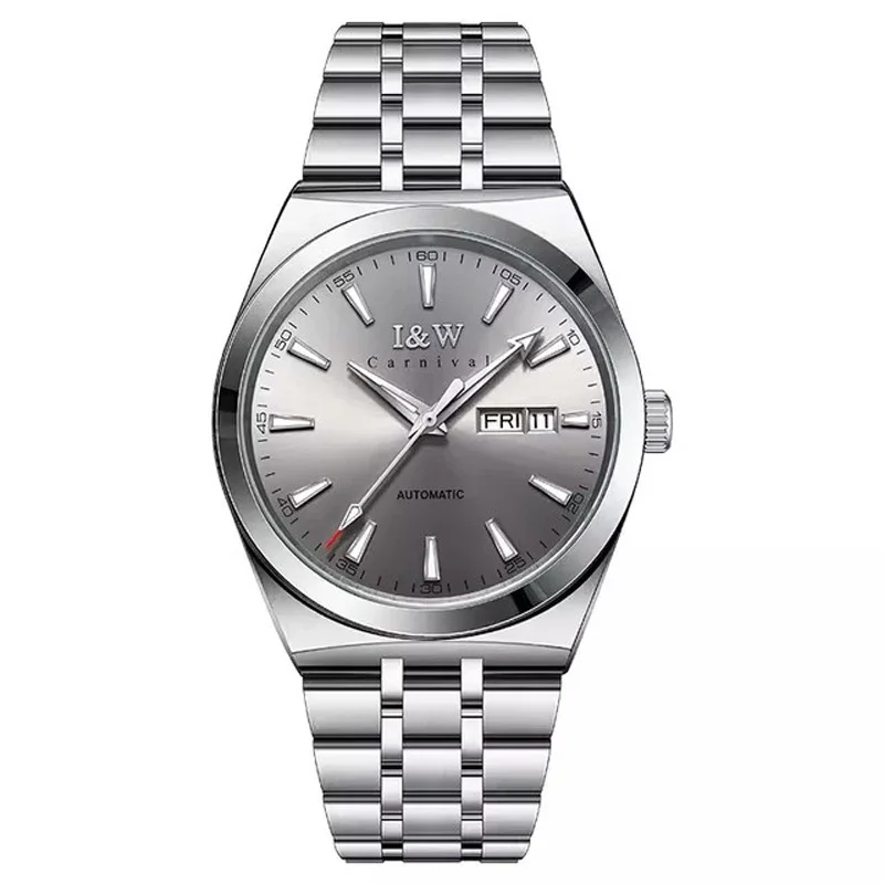IW Carnival Male Mechanical Wristwatches Automatic Movement Business Style Waterproof Luminous Sapphire Mirror Watch For Mens