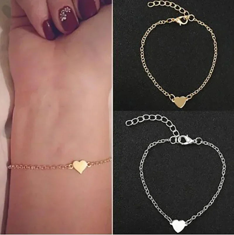 Delysia King   European and American fashion simple sexy heart-shaped  bracelet