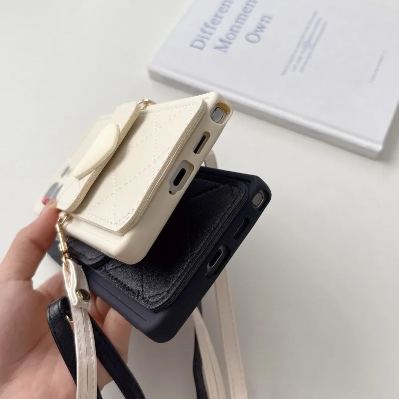 Liebeshülle für Samsung Galaxy S25 Ultra S26 S22 S23 S24 Plus S20 FE A56 mit Ständer, Riemen, Kartenfach, Umhängeband und weicher Abdeckung – Detail 9