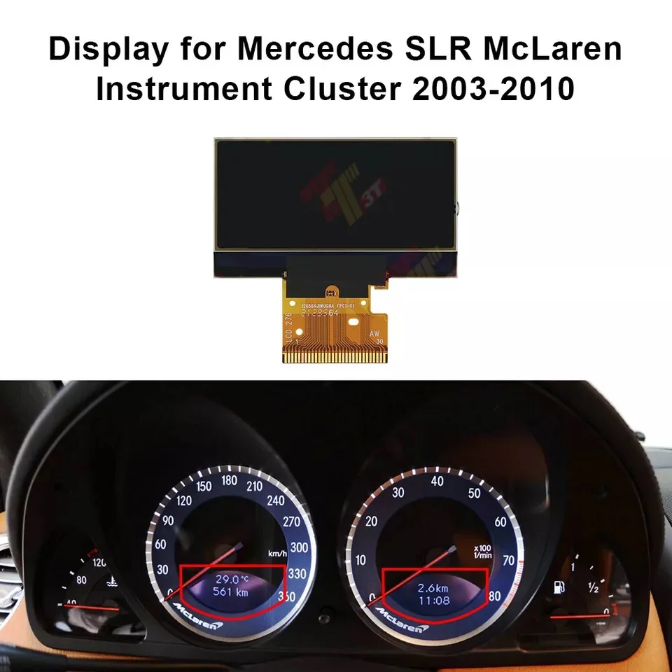 Dashboard LCD Display for Mercedes SLR McLaren Instrument Cluster