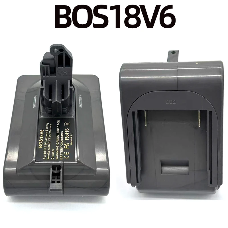 BOS18V6 Power Tool Battery Adapter Compatible with For Bosch 18V Lithium-ion Batteries BAT609 BAT618 for Dyson V6 Vacuum Cleaner