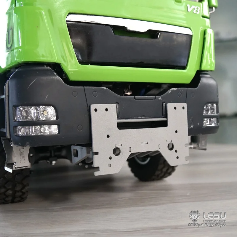 TGS Frontstoßstangenkupplung Winden-Set Simulation dekorativ G-6191 für 1/14 Tamiya RC Lesu Scania Man Actros Fernbedienung Anhänger
