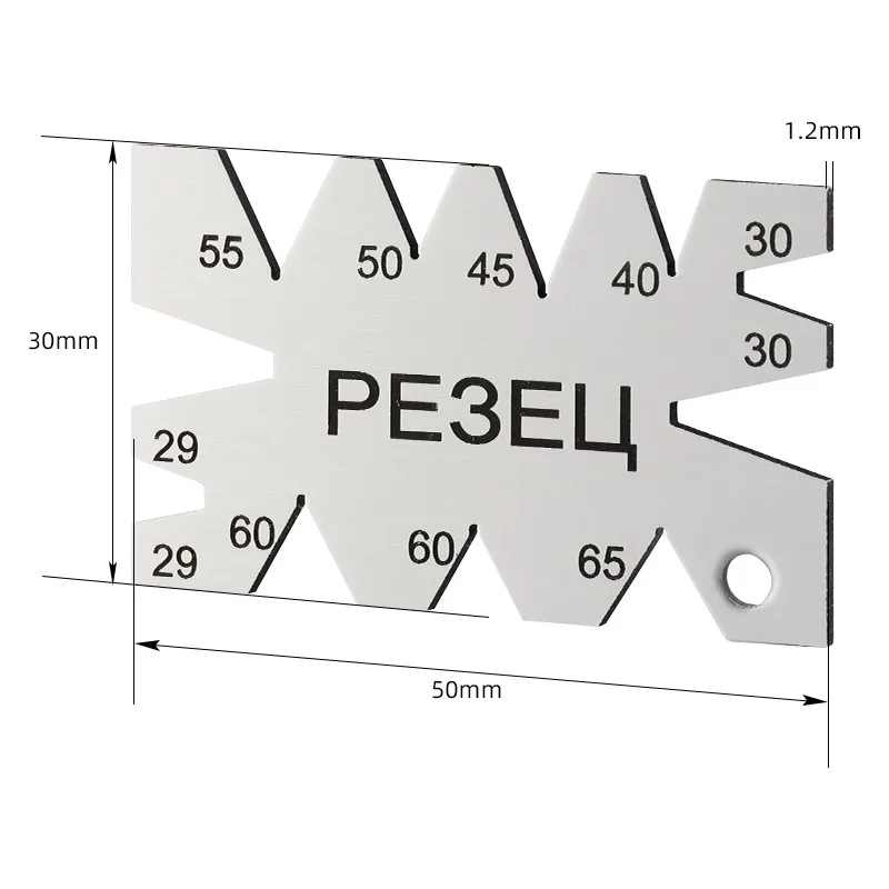 4/1pcs Cutting Angle Gauge Machining Threads Screw Gauges Stainless Steel Carpenter Gauging Measuring Tool