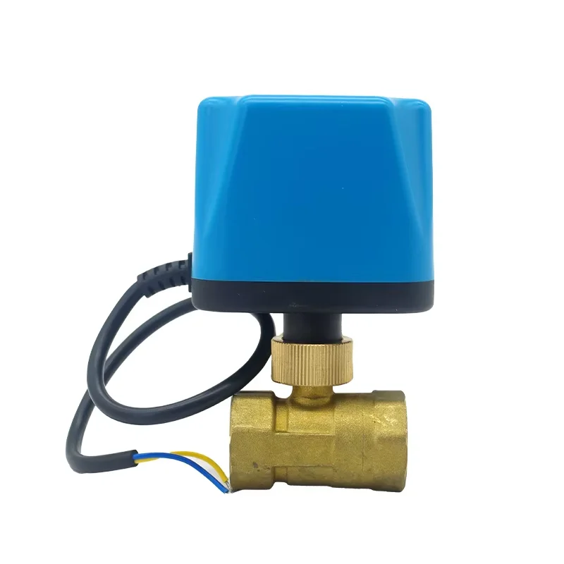 1″2″dn15todn50-ac24v110v220v-ステンレス鋼真鍮製-2-3-ウェイ電動ボールバルブ、水用電動オイルエアカットオフ電磁弁