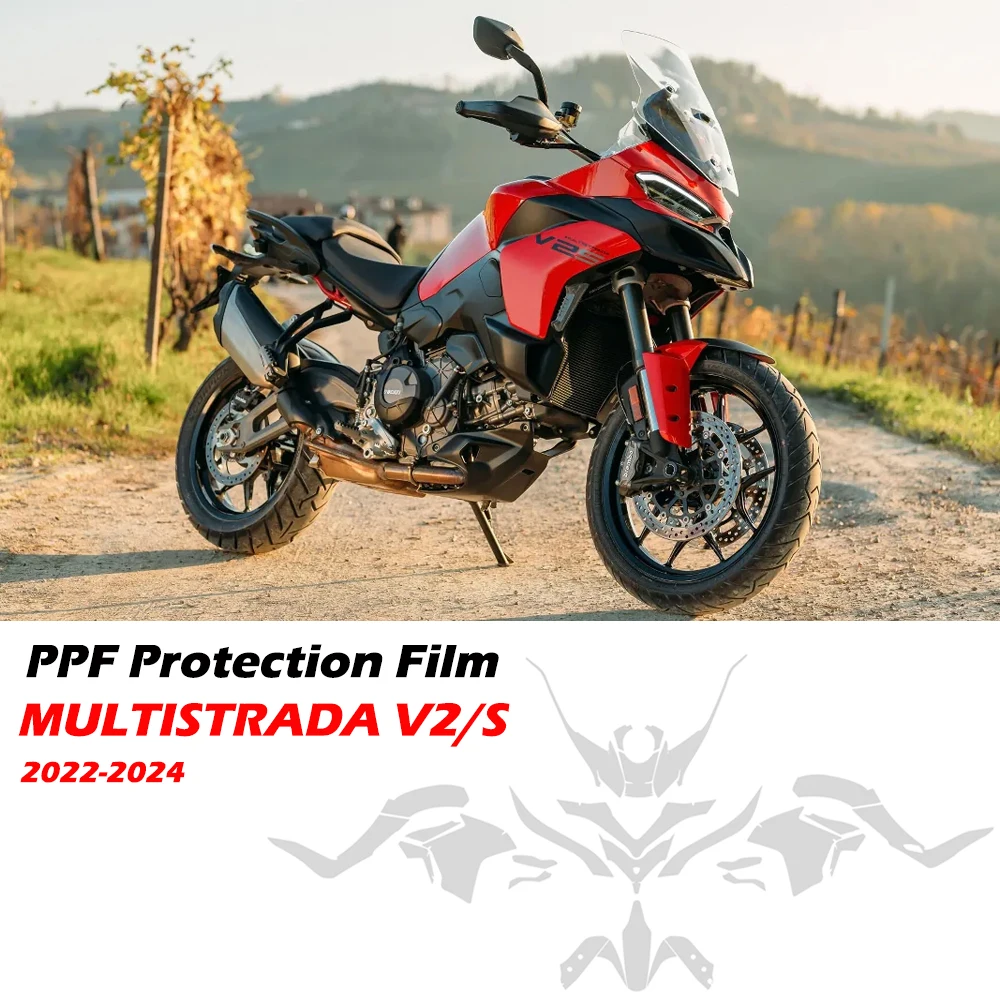 

Невидимая защитная пленка для мотоцикла Multistrada V2 PPF для DUCATI MULTISTARDA V2S 2022-2024, устойчивая к царапинам защитная пленка