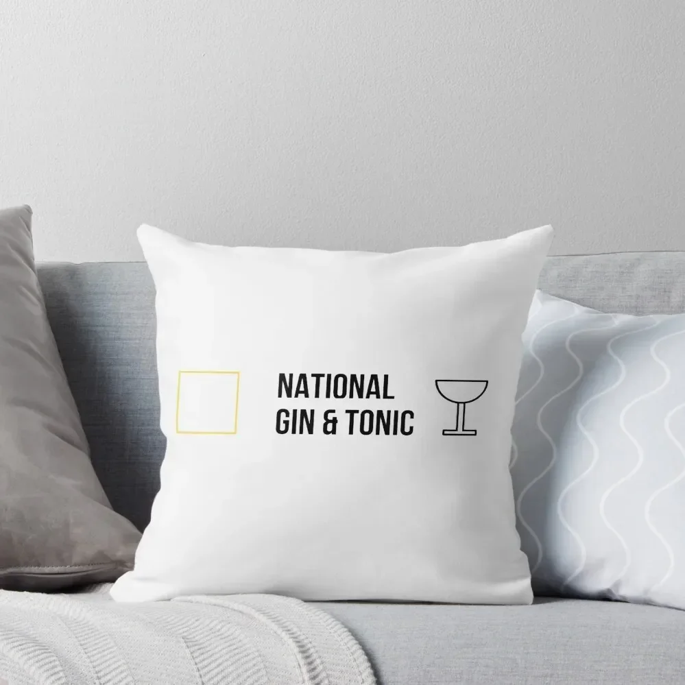 National Gin & Tonic Throw Pillow Decorative Sofa Cushion Decorative Sofa Cushions pillow