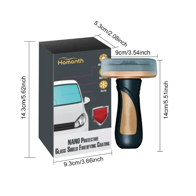 درع زجاجي واقي من نانوس، طلاء مقوي، سهل الاستخدام، مقاوم للخدش