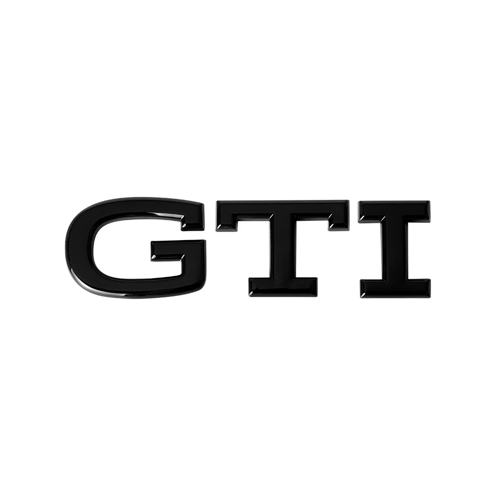 3D ABS GTI Buchstaben-Emblem Aufkleber Auto-Styling Karosserie Kofferraum Abzeichen Aufkleber Dekoration Auto-Modifikation Zubehör für Volkswagen VW