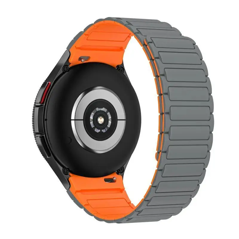 Silikonarmband für Samsung Galaxy Watch 7/6/5/4 40 mm 44 mm 4 6 Classic 42 mm 46 mm 47 mm 43 mm magnetische Armbanduhr 5Pro 45 mm Gürtel – Detail 8