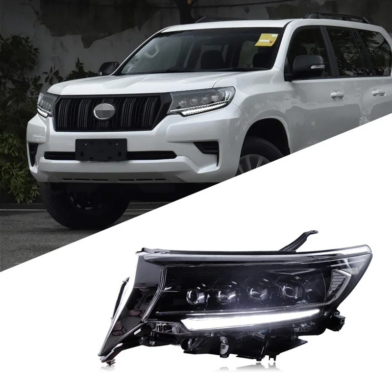 

Подходит для фары Prado в сборе 18-19, новые властные модифицированные светодиодные линзы, указатель поворота для проточной воды, дневные ходовые огни