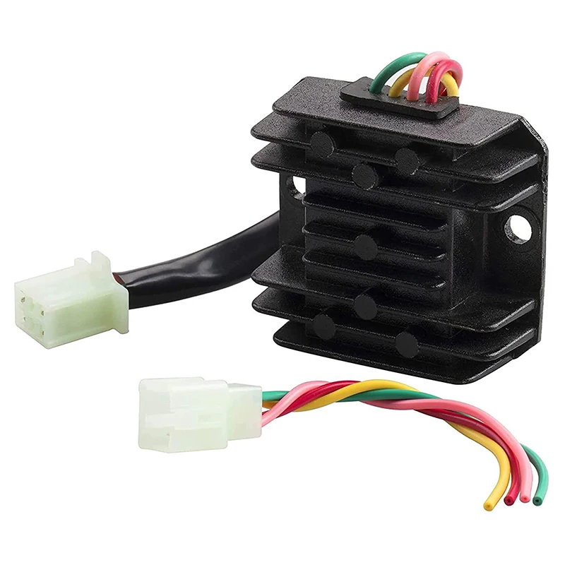 Current Rectifier Universal Voltage Regulator Motorcycle Voltage Stabilizer 4 Wires 4 Pins 12V For 150-250CC ATV Scooter