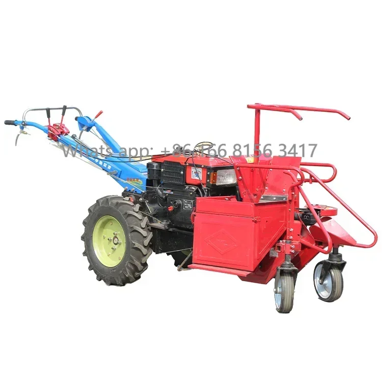 High Quality Multifunction Agricultural Machinery Hand Pushed Corn Harvester Machine Tractor