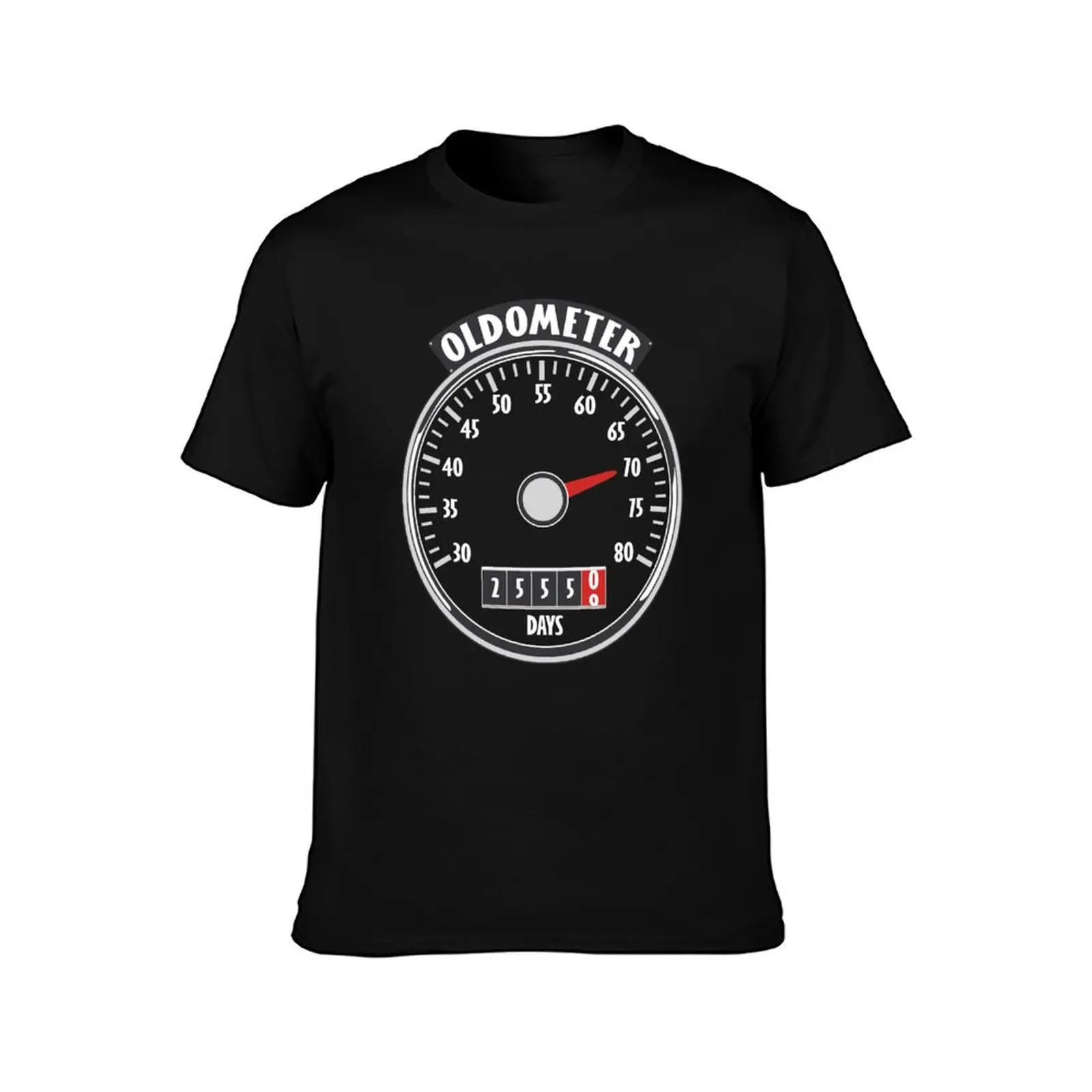 Oldometer 70 T-Shirt Big Size Crew Neck T-Shirt