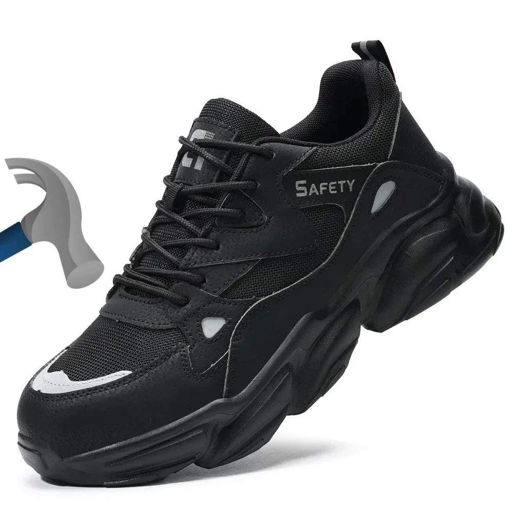 

Four Seasons Men Women Safety Shoes Sneakers for Industrial Working Puncture Proof Work Shoe Indestructible Steel Toe Footwear