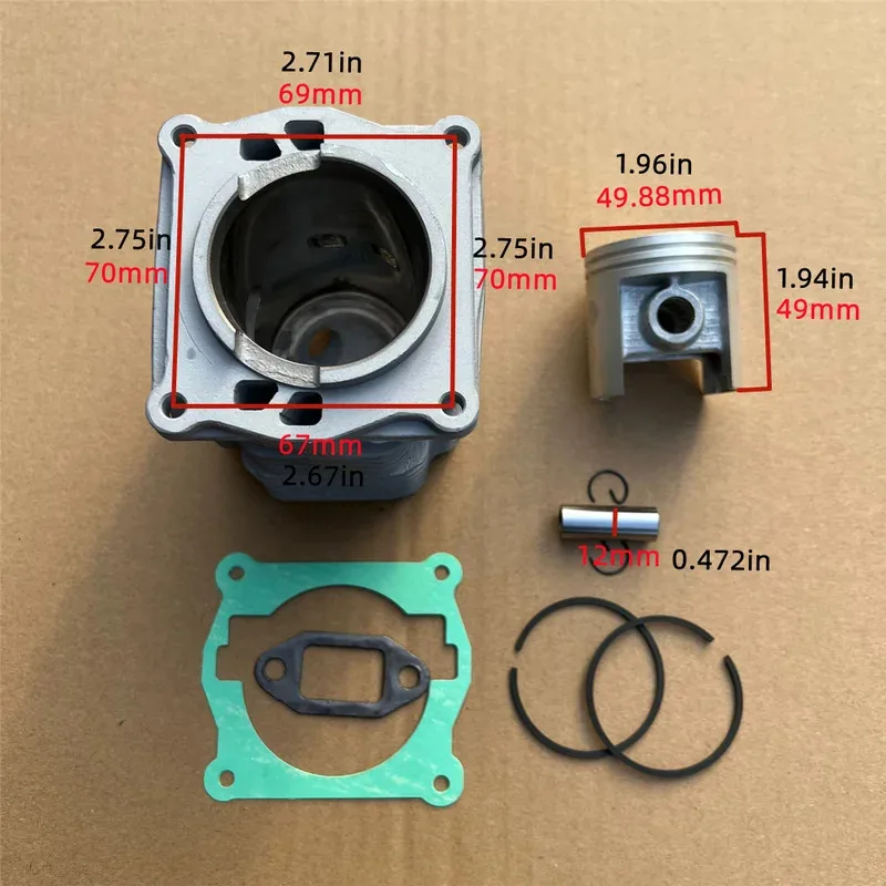 Cylinder Piston Ring pin gasket Kit 50mm For Atlas Copco Cobra TT Breaker 9234000106   ta