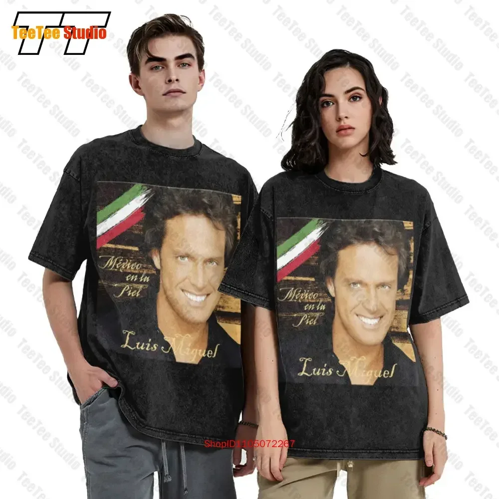 الرسمية لويس ميغيل المكسيك إن لا بيل الحفل الترويجي رمادي خمر المتضخم تي شيرت الكبار كبير 0J36