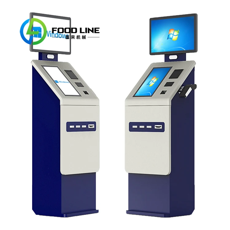 Customize All In One Payment Terminal Foreign Exchange Machine Self Service Kiosk Commercial Grade With Receipt Printer