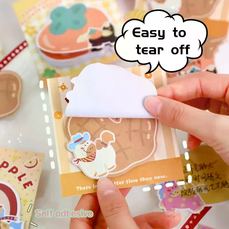 

5/10 блокнотов-стикеров в форме милого пони, удобные, с мультяшным дизайном, с клейкой основой, для декора, заметок, канцелярских принадлежностей