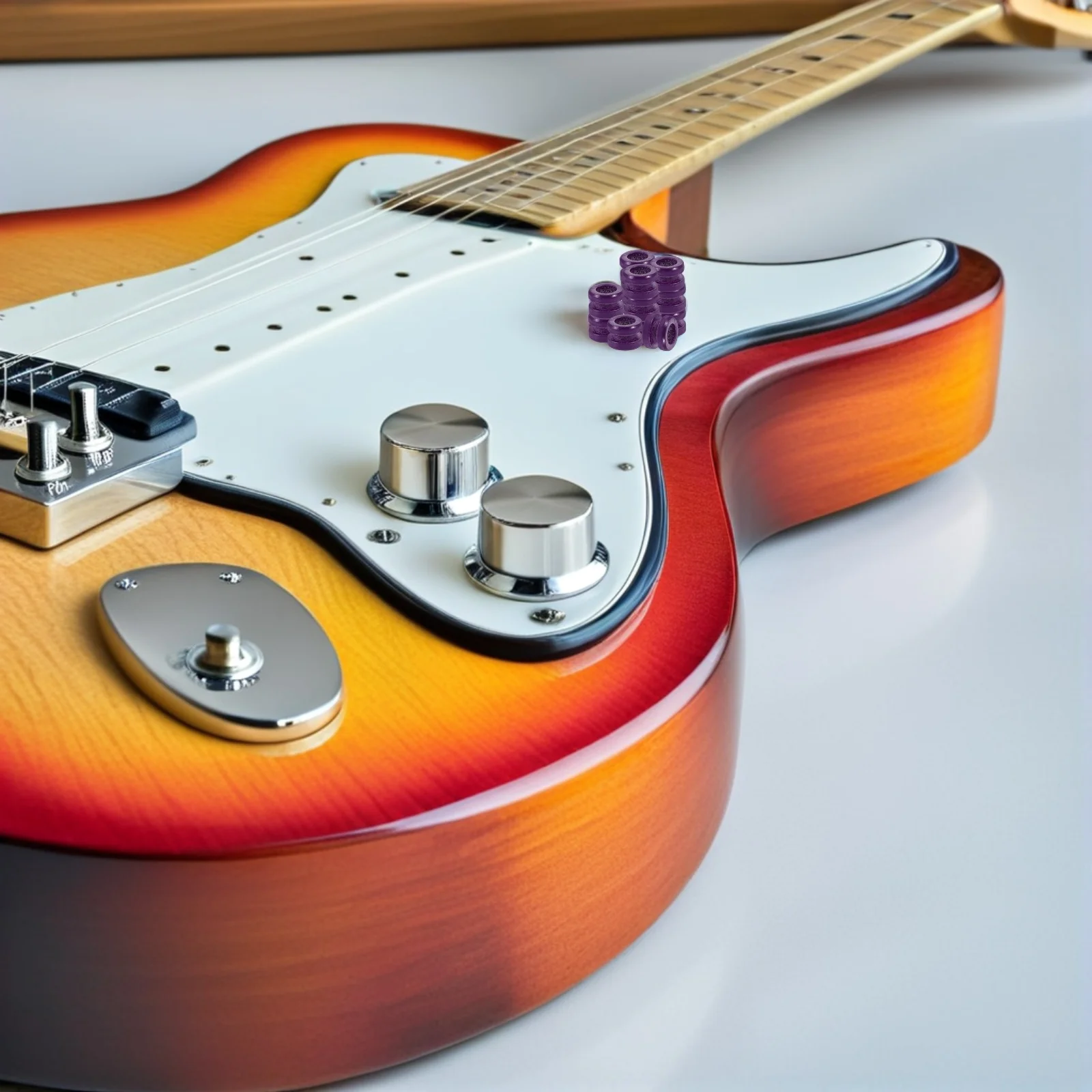 

20pcs Colorful Guitar String Beads Metal Precision Crafted High-Strength Steel Durable Replacement Parts For Electric Bass Folk