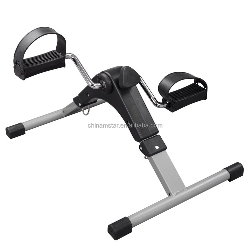 Ejercitador de pedal portátil, mini bicicleta de ejercicio plegable, ejercicio de piernas, equipo de fitness para interiores