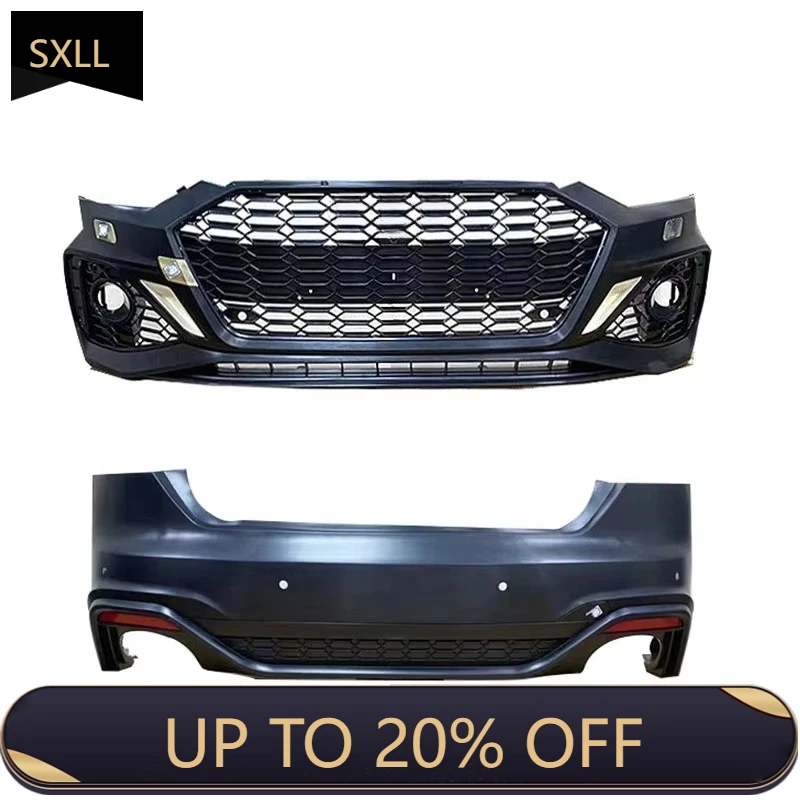 

SXLL 2021 2022 S5 new front bumper rear bumper side skirt car body system RS5 style car bumper