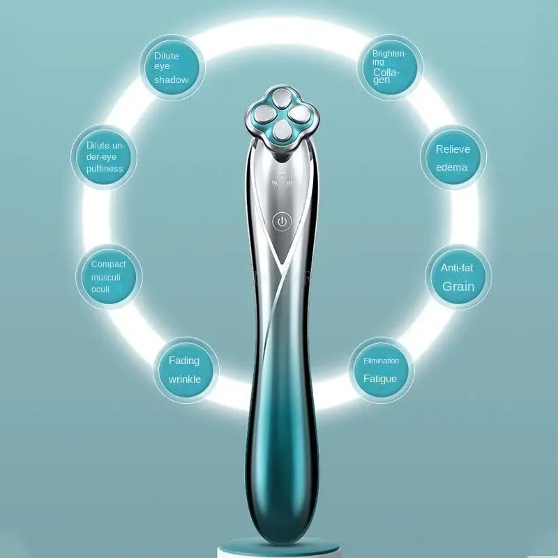 미세 전류 미용 기기 RF RF 눈 퍼밍 주름 감소를위한 노화 방지 기계 페이스 리프트 아이 마사지 휴대용 컴포트