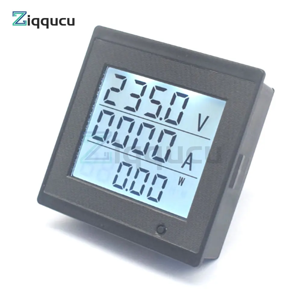 Multi-Function Meters AC80-300V 0-20A Voltage Current Power Electric Energy 110V 220V Voltmeter LCD Digital Display