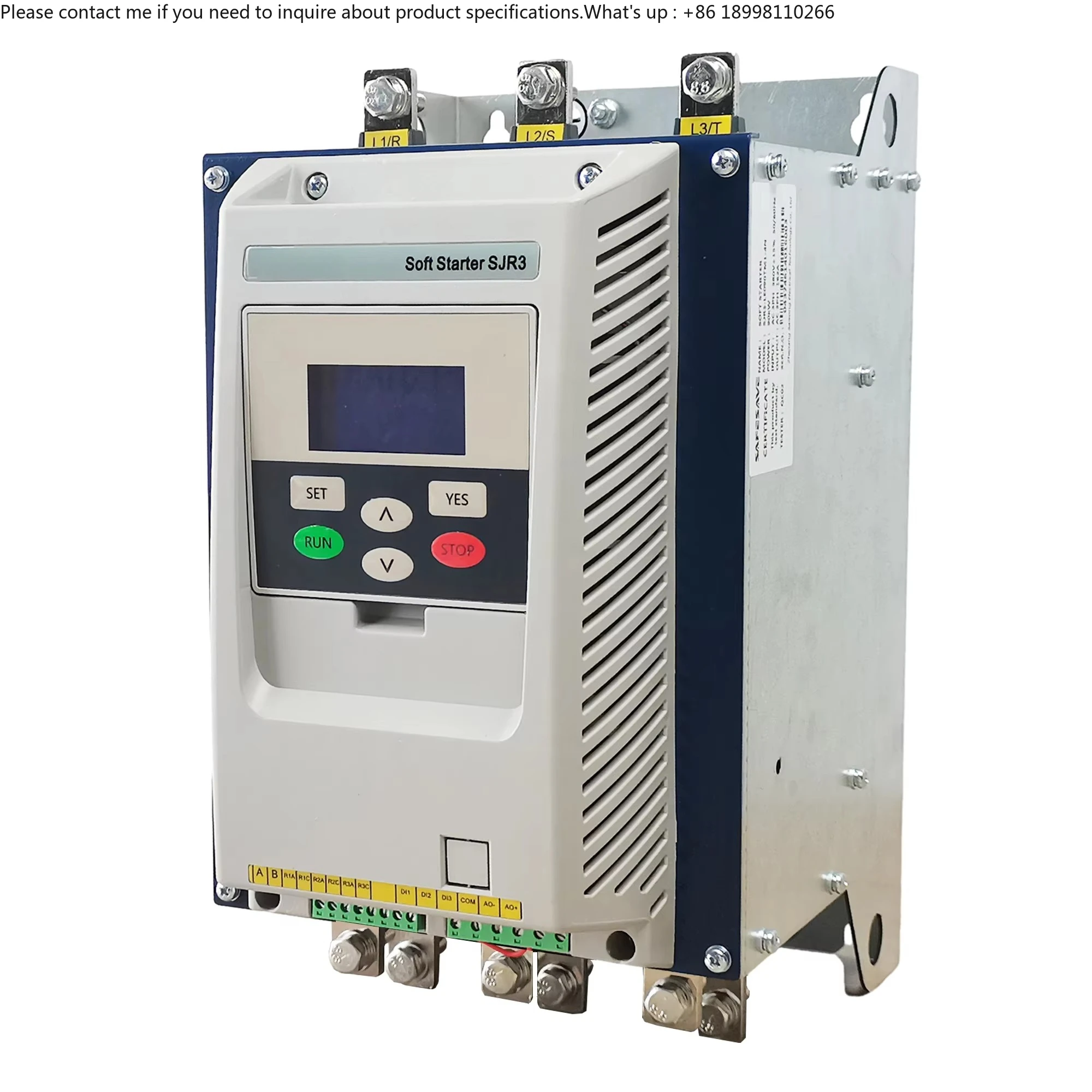 Motor Soft Starter Hot Sale SJR3-LN Series 380V 320A 160kW Overload Protection Motor Starters