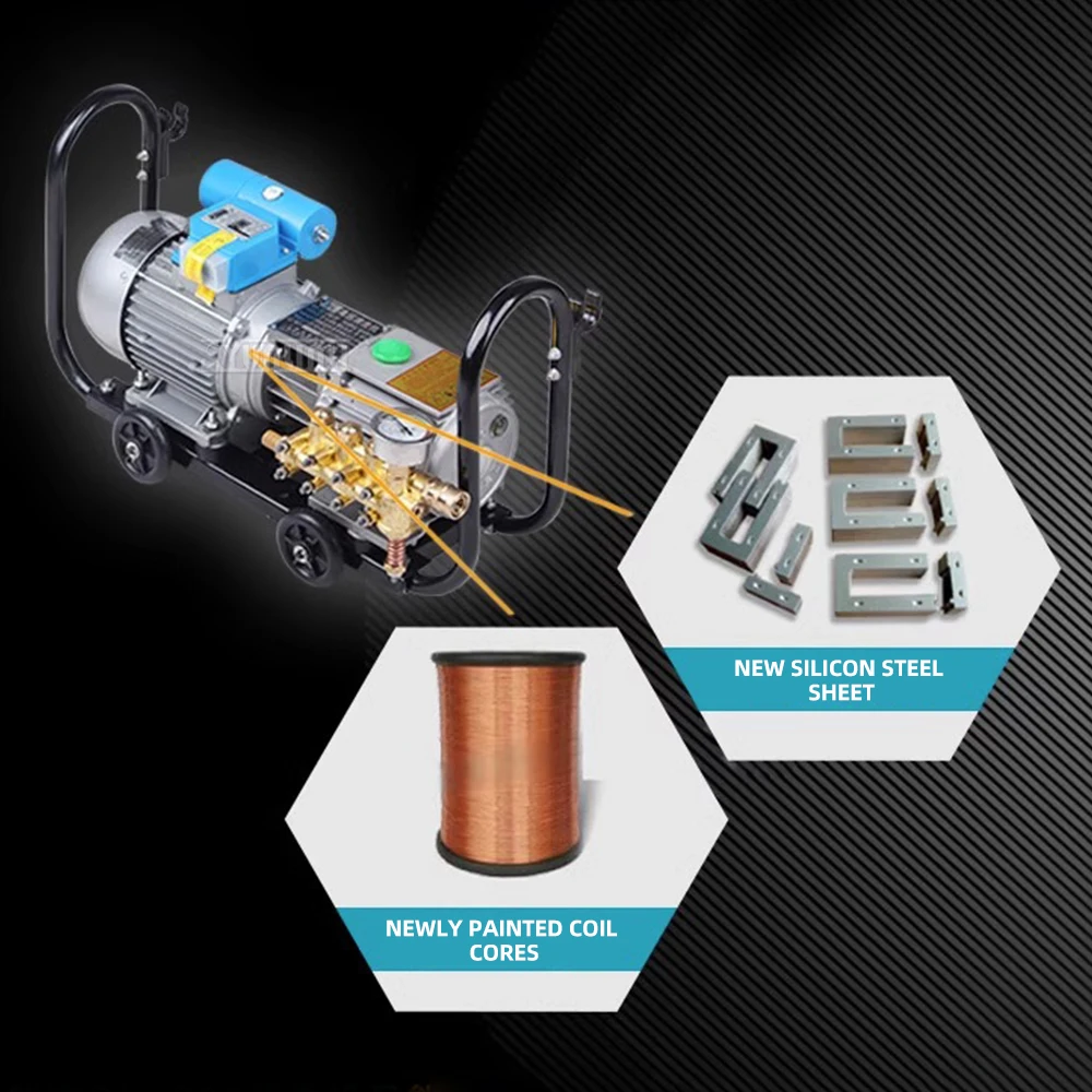 1300W High Pressure Cleaning Machine All Copper Self-Primming Car Wash Pump with Water Gun - Powerful Car Washing Machine - Image 4