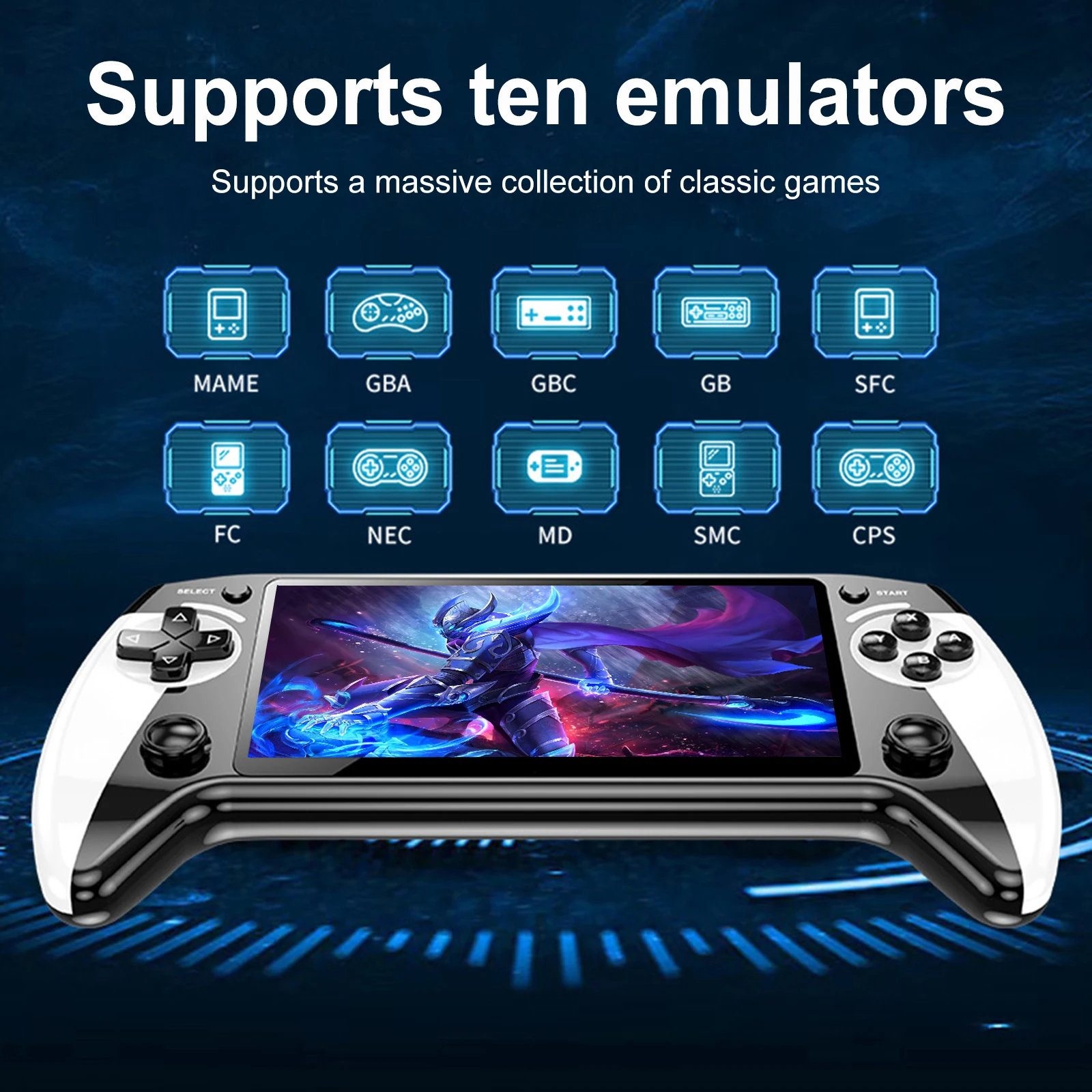 

Handheld Game Console 5.5 Inch Screen Retro Gaming Console Retro Handheld Video Game Console for Kids and Adults