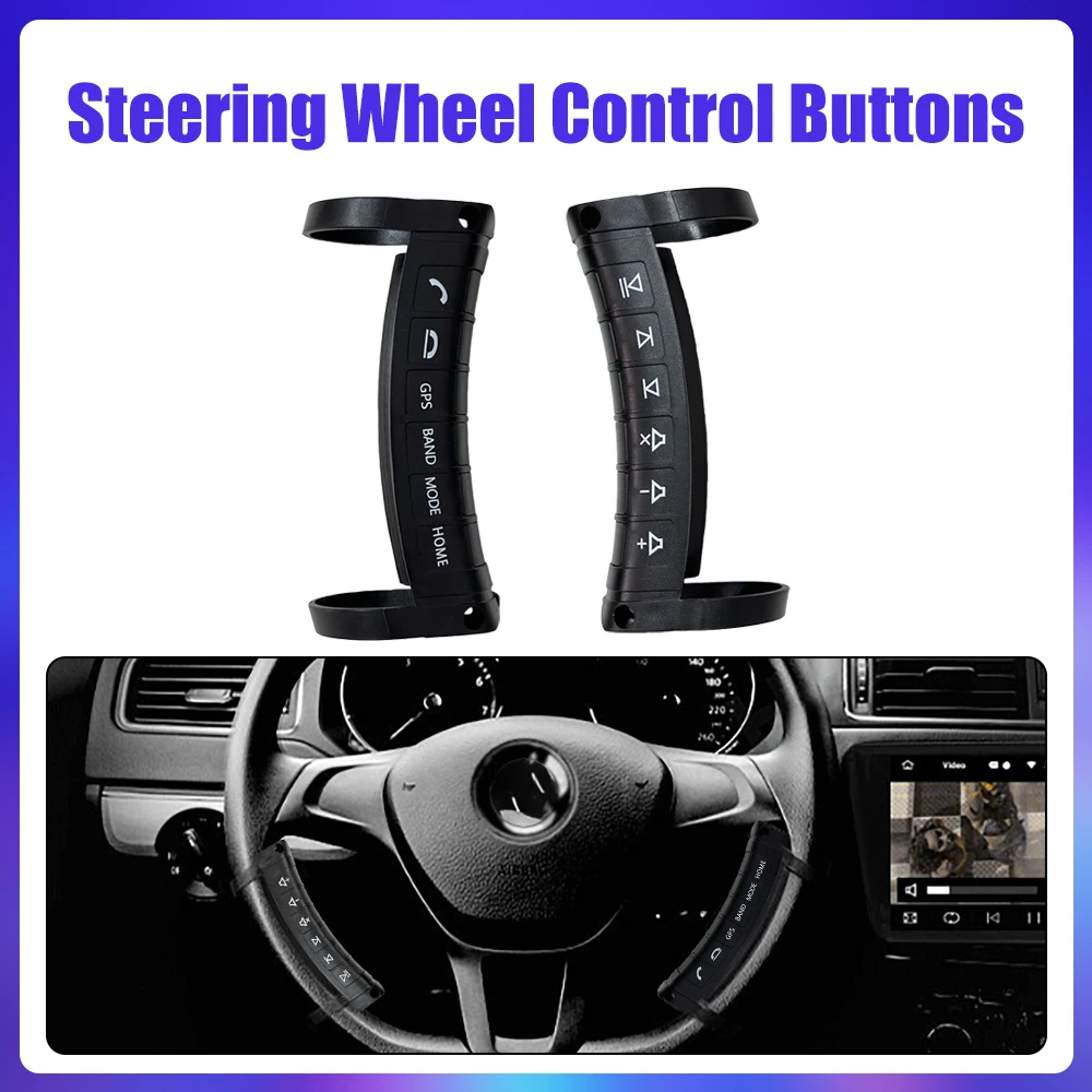 Universal Wireless Lenkrad Fernbedienung Multifunktionstaste Fernbedienung Bluetooth für Autoradio DVD GPS – Detail 3