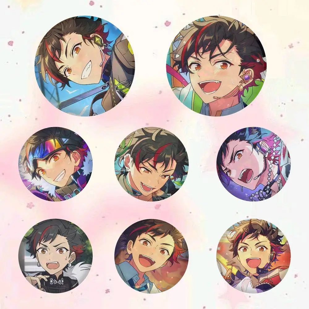 Tetora Nagumo Anime Figure Badges Button Round Creative Pin Brooch Badge Bag Decor Accessories Fans Collect Friends Gifts
