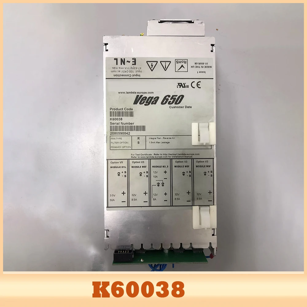 

For TDK-LAMBDA Vega650 K60038 Power Supply 3-way 32V8.5A +-12V 3.5V50A