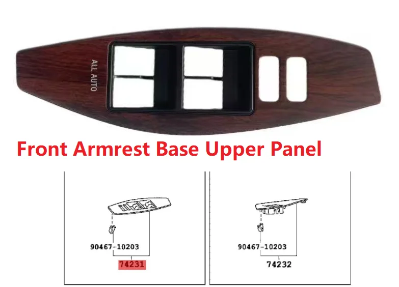 Right Front Door Armrest Base Upper Panel 74231-20310-C0 For