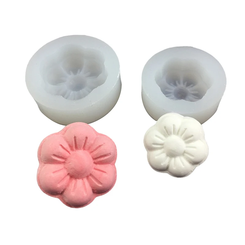 Flower Silicone Mold for Aromatherapy Soap and Candle Making Kit - DIY Handmade Flower Candle and Soap Mold