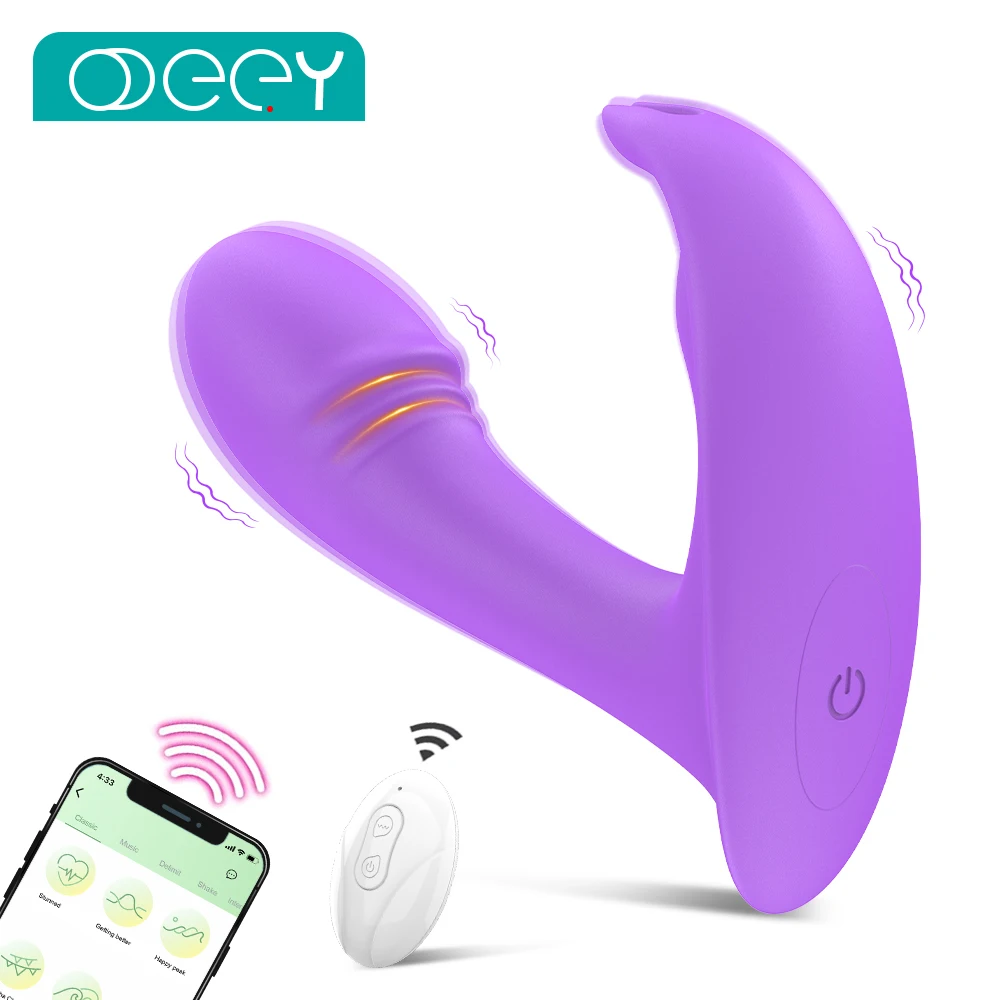 Wearable Panty Vibrator App Remote Control G Spot Clit Massager Panties Vaginal Stimulation Rabbit Vibrating Sex Toys for Women