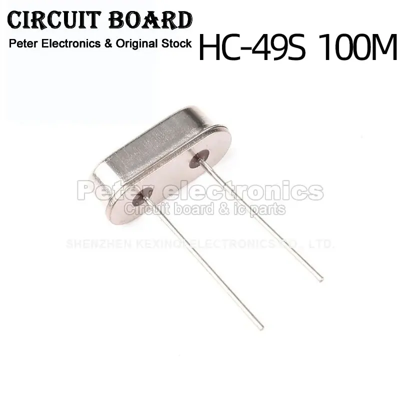 5PCS Crystal Oscillator 100MHZ Crystal Oscillator 100M DIP 2Pin HC-49S Quartz Crystal Passive