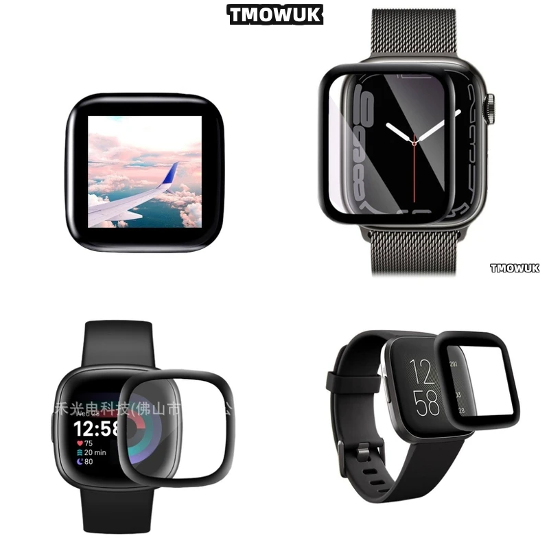 

For Fitbit Sense 2 Versa3 2 4 Inspire 3 Charge 6 5 Screen Protective Film Anti - Scratch 3D Curved Soft Flxible
