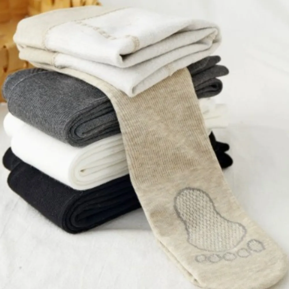 kids girl stocking fine vertical striped thin fleece thickened children's pantyhose girls' fleece pantyhose with feet leggings