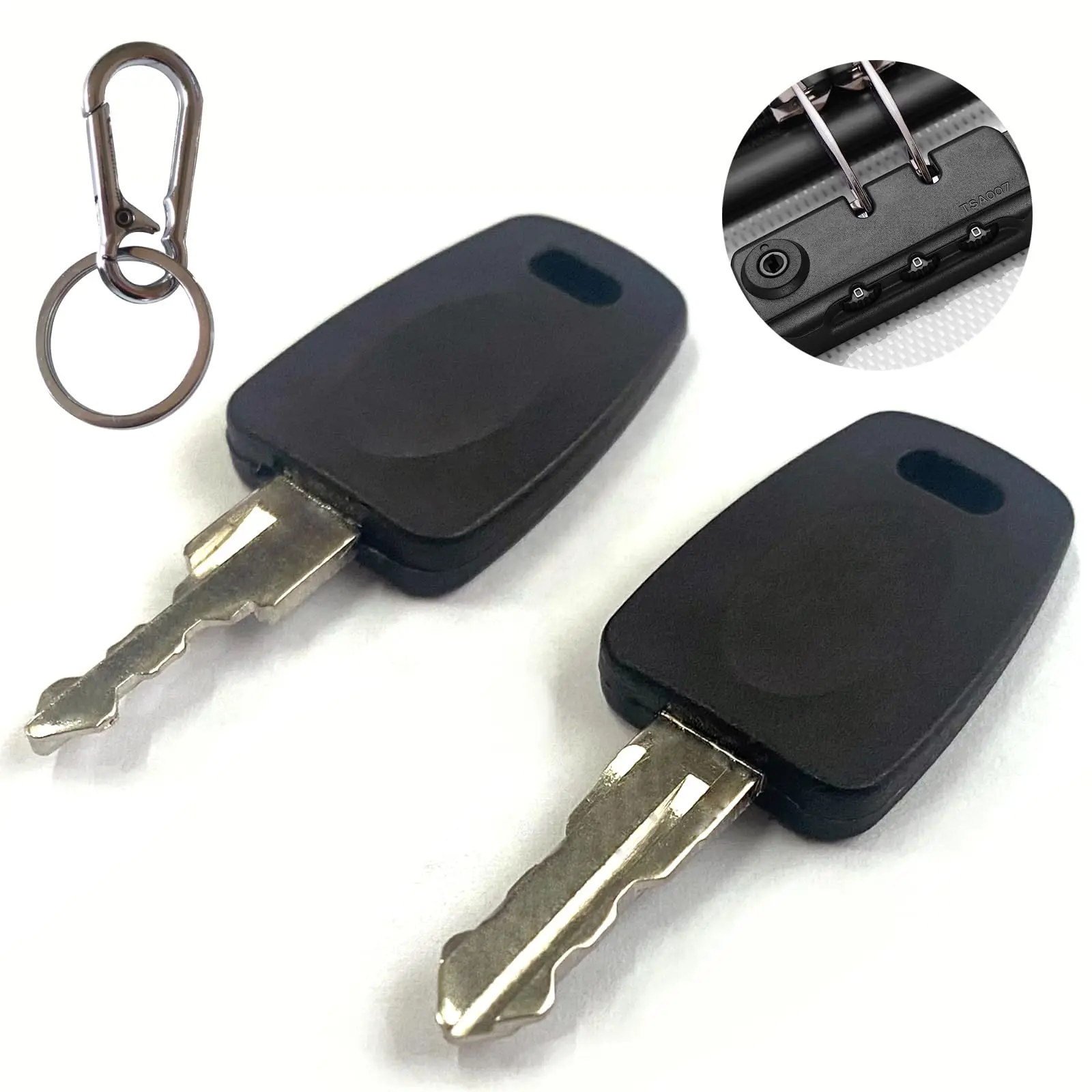 2 Keys for TSA007 TSA002 Master Luggage Keys, Universal Approved TSA007 TSA002 Luggage Suitcase Password Locks